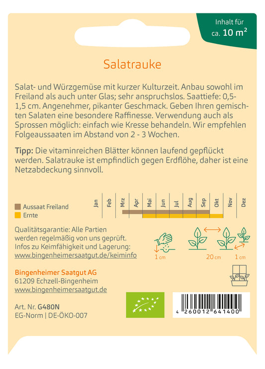 BIO Salatrauke Saatscheiben