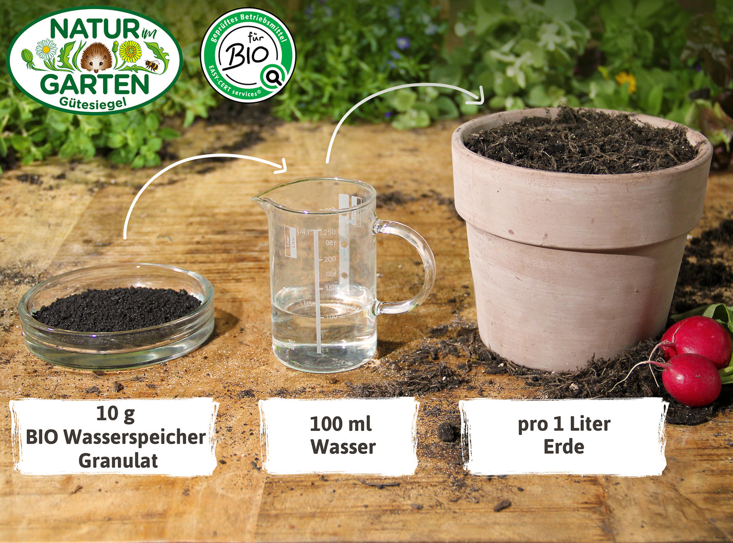 BIO Wasserspeicher Granulat