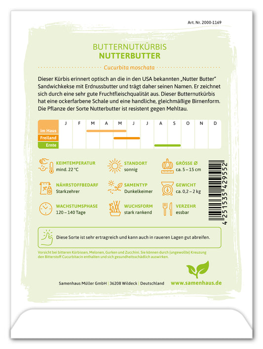 Butternutkürbis Nutterbutter