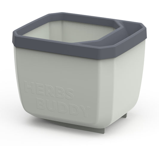 HERBS BUDDY Kräutertopf Hellgrau