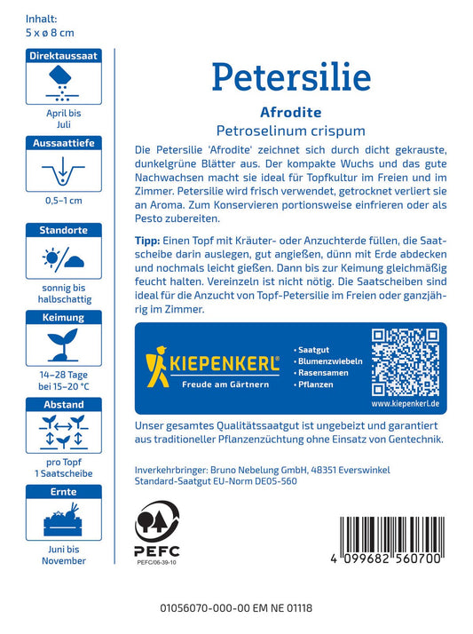 Petersilien Afrodite (Saatscheibe)