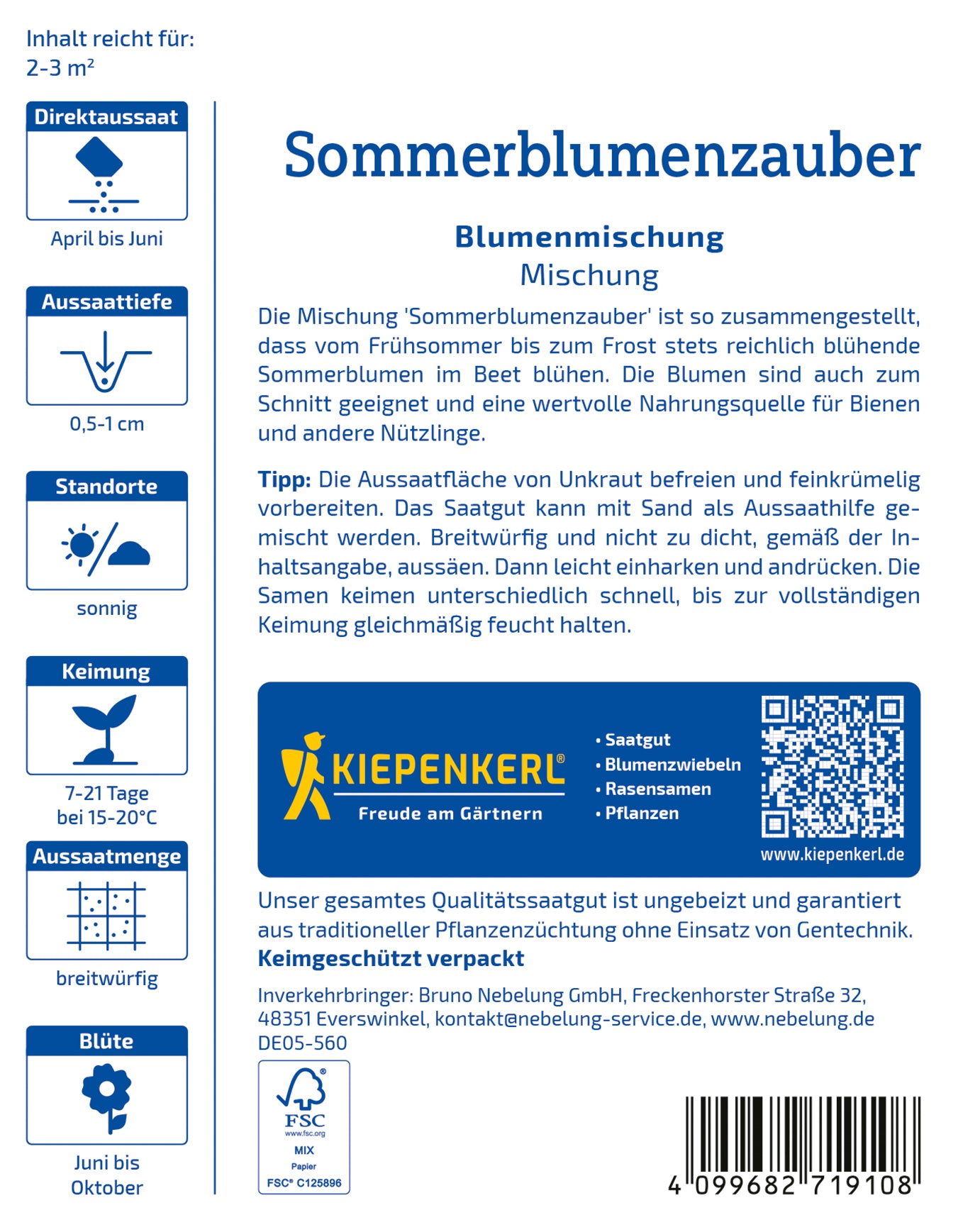 Blumen-Mischung Sommerblumenzauber