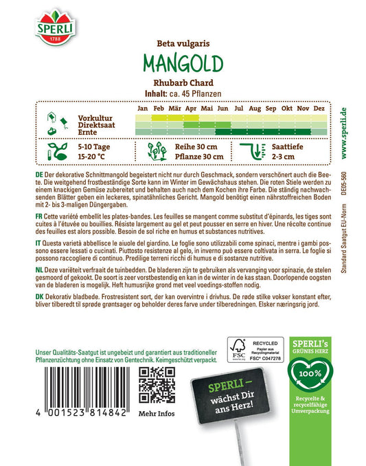  Mangold Rhubarb Chard