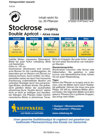  Stockrose Double Apricot