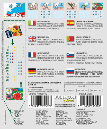  Kapuzinerkresse Rampicante Multicolor