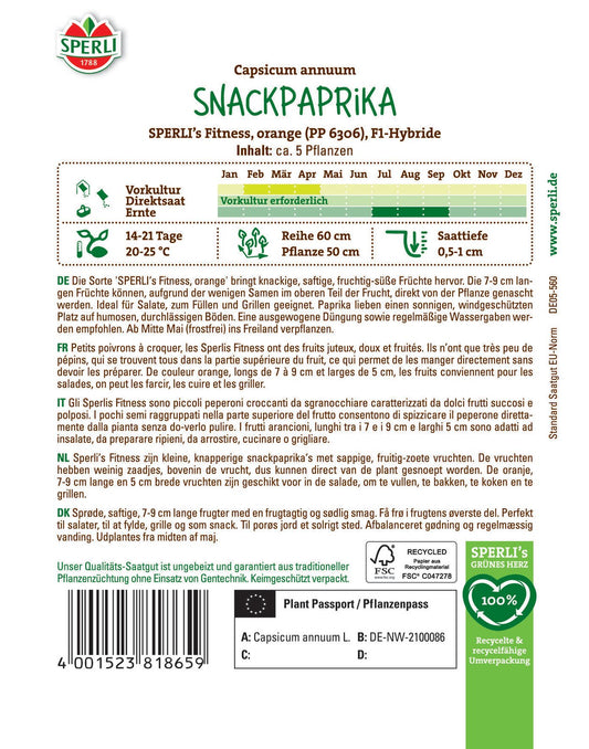  Paprika Fitness Orange F1