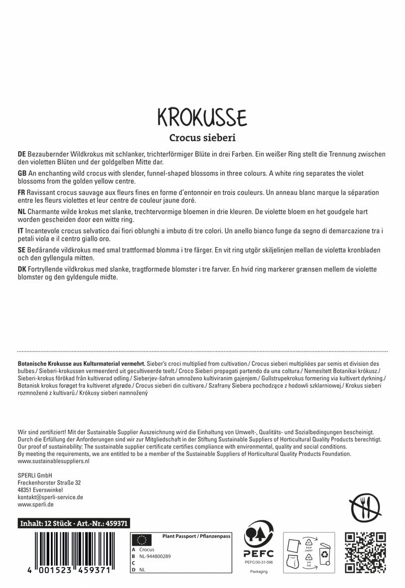  Wildkrokus Tricolor (12 Stück)