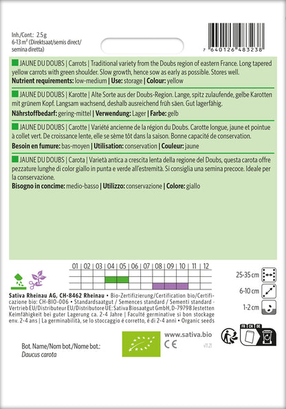  BIO Möhre Jaune Du Doubs [MHD 12/2025]