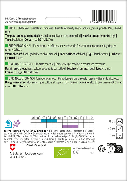  BIO Fleischtomate Zürcher Original