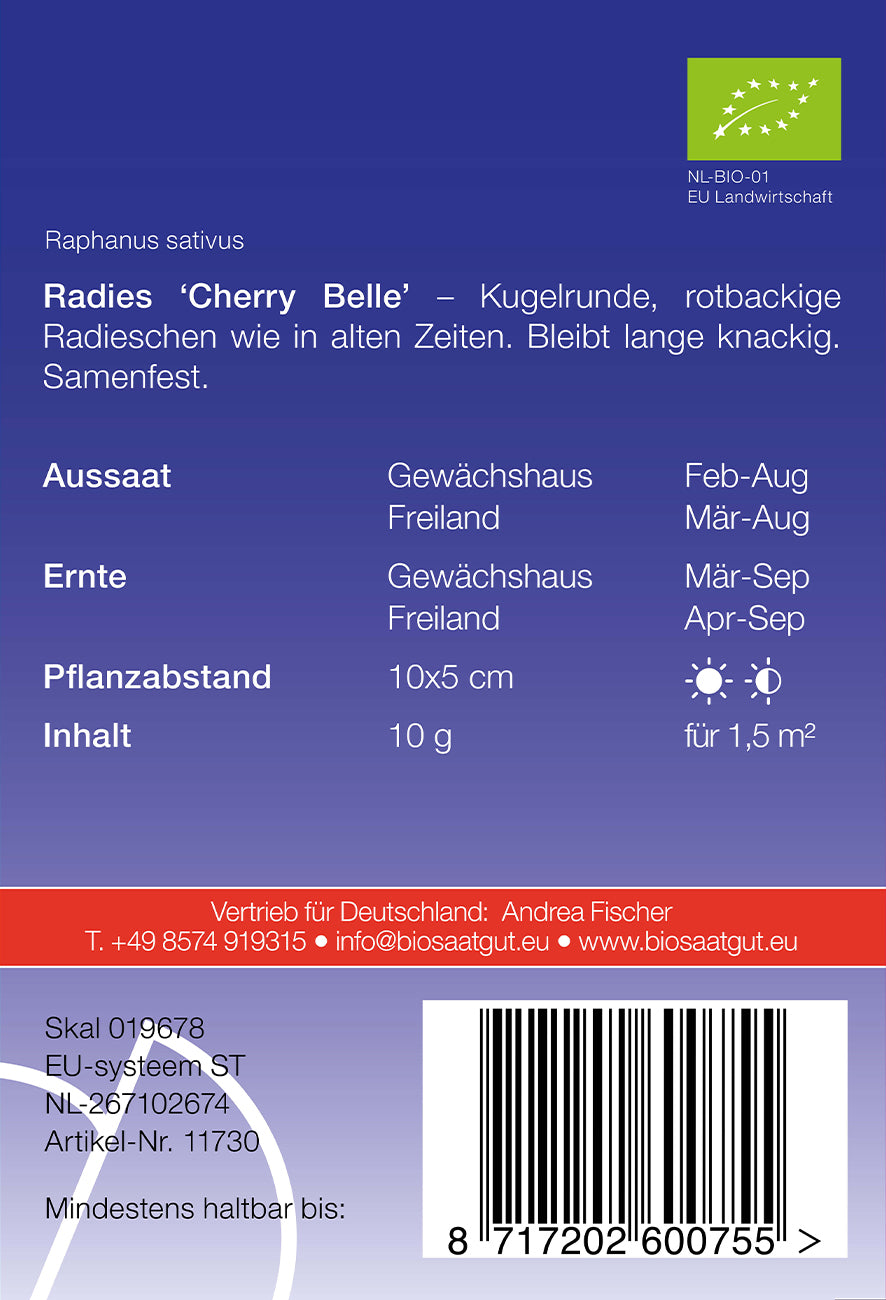 BIO Radies Cherry Belle [MHD 12/2025]