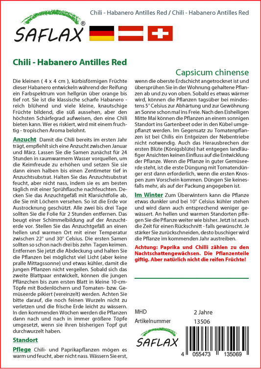  Chili Habanero Antilles Red