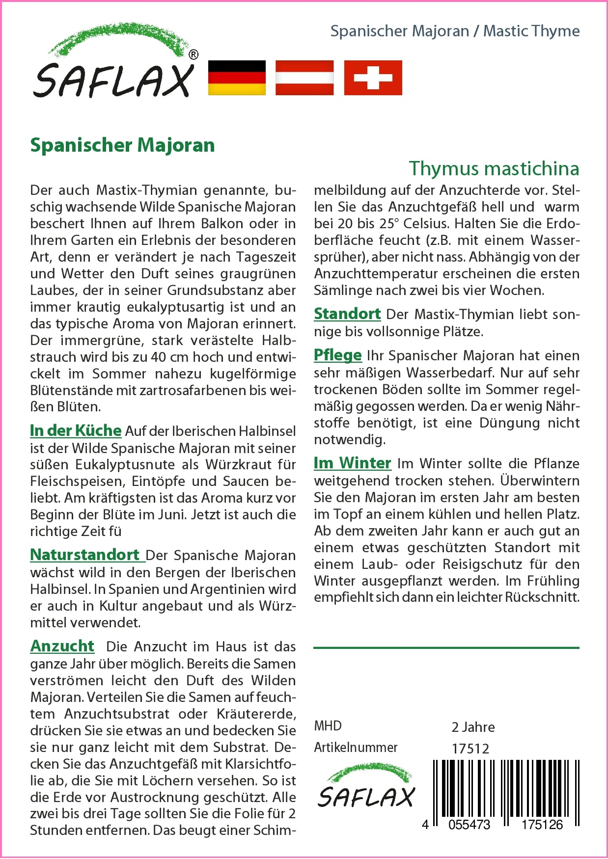  Spanischer Majoran