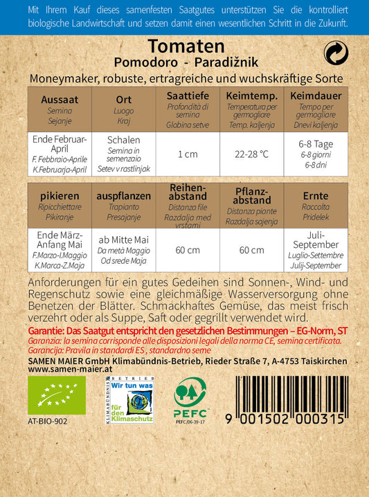  BIO Tomate Moneymaker