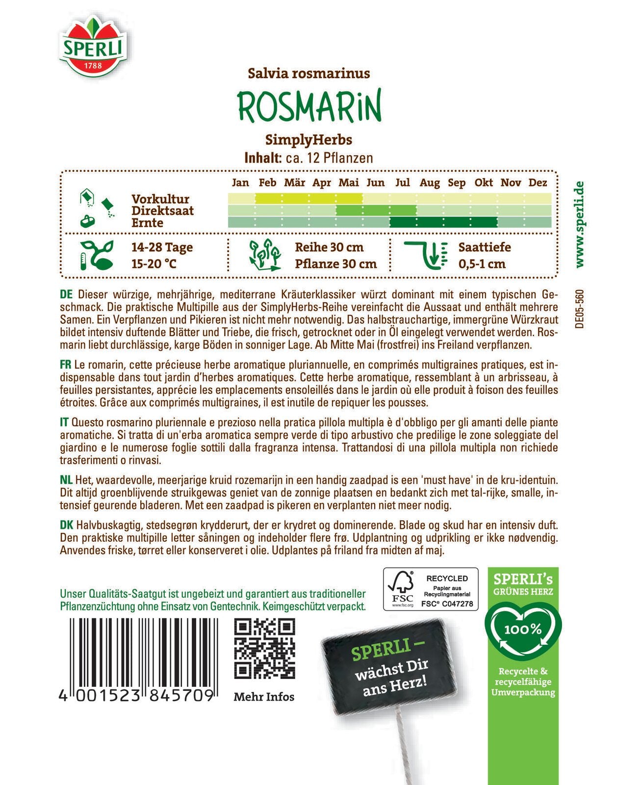  Rosmarin SimplyHerbs Multipille [MHD 01/2026]