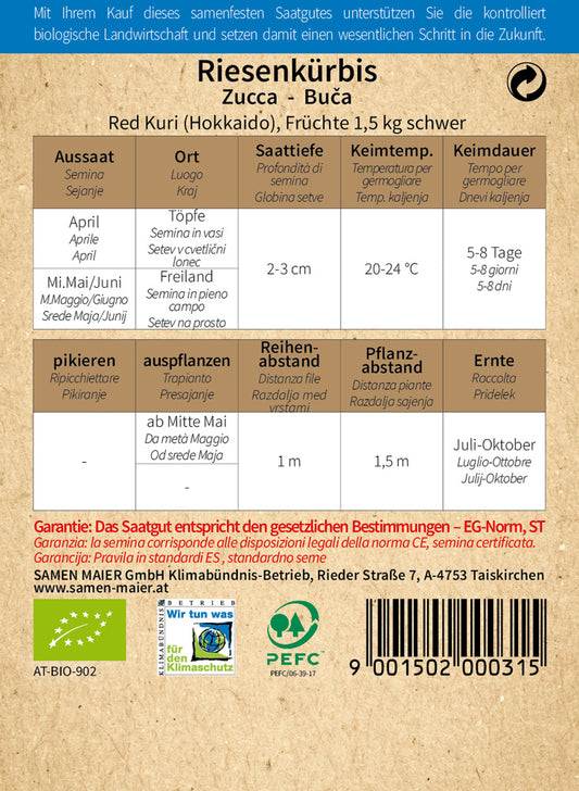  BIO Kürbis Red Kuri