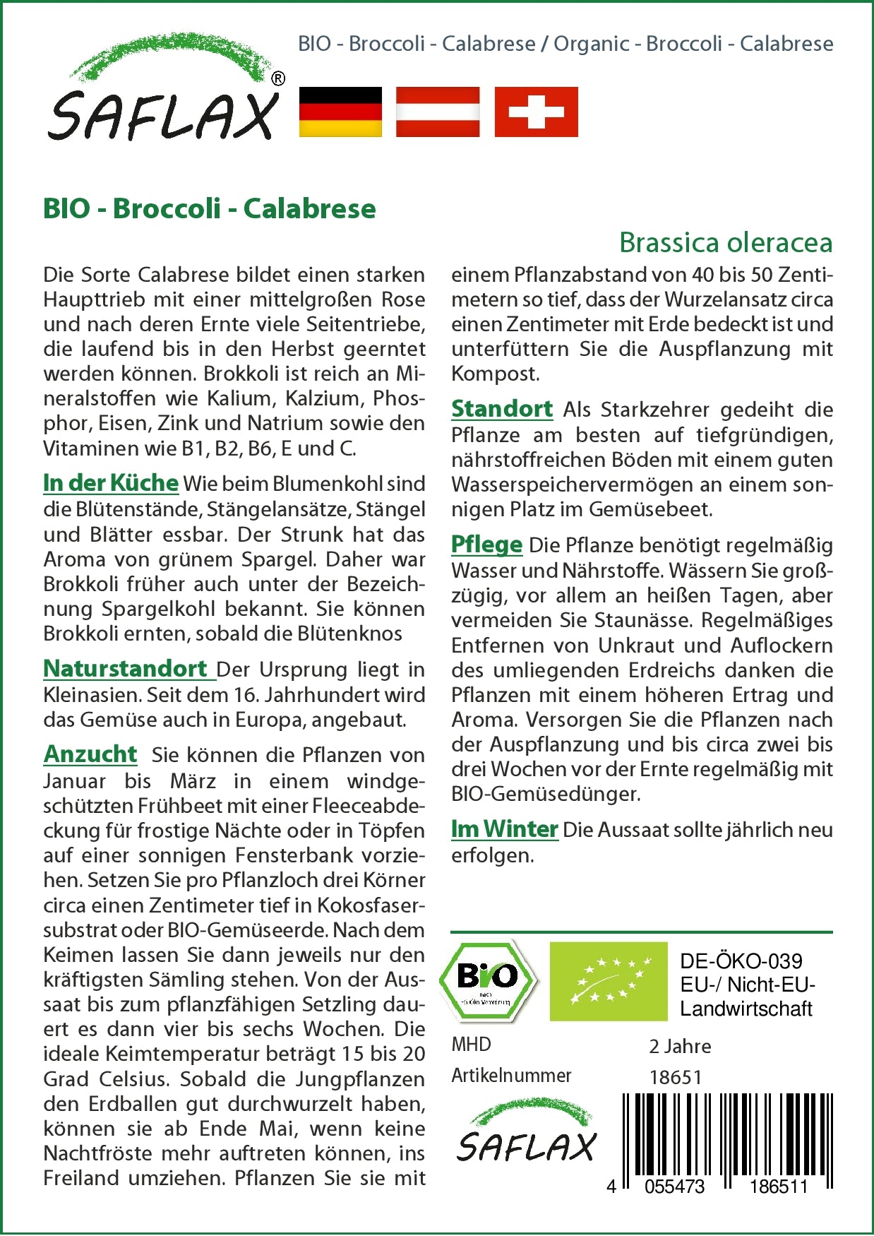  BIO Broccoli Calabrese [MHD 11/2023]