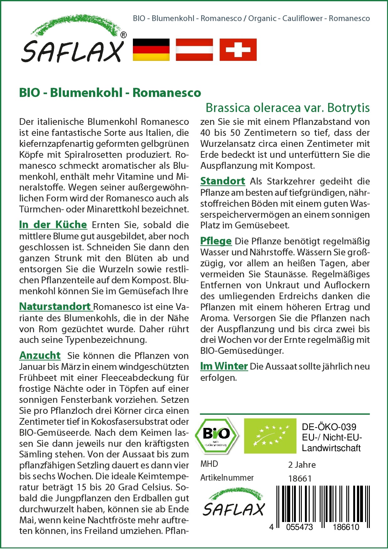  BIO Blumenkohl Romanesco