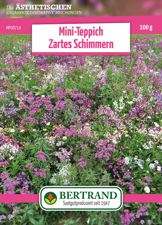  Blumenwiese Mini Teppich Zartes Schimmern (100 G)