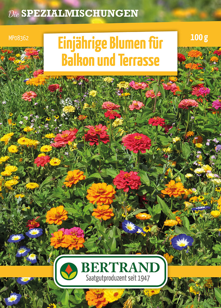  Blumenwiese Einjährige Blumen Für Balkon Und Terrasse (100 G)