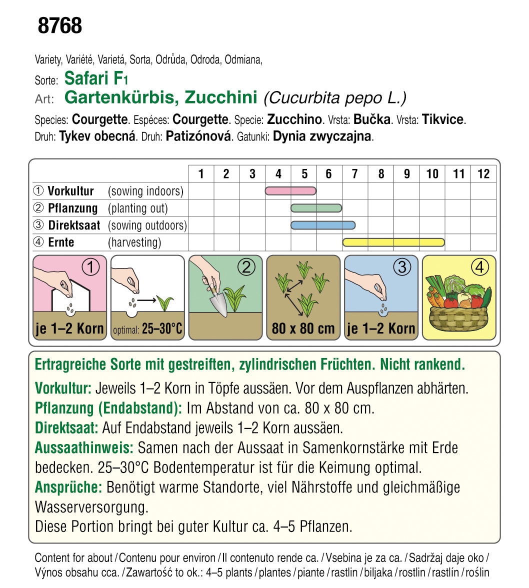  Zucchini Safari F1