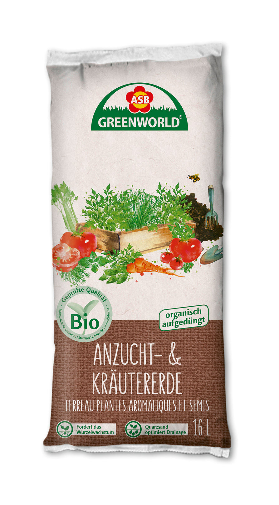  BIO Anzucht- & Kräutererde (16 L)