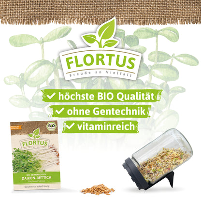  BIO Keimsprossen Daikon-Rettich