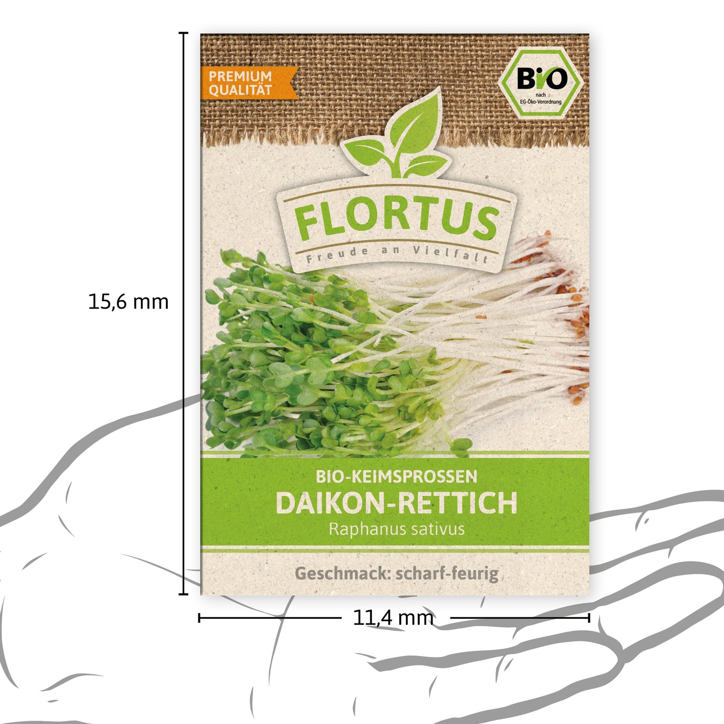  BIO Keimsprossen Daikon-Rettich