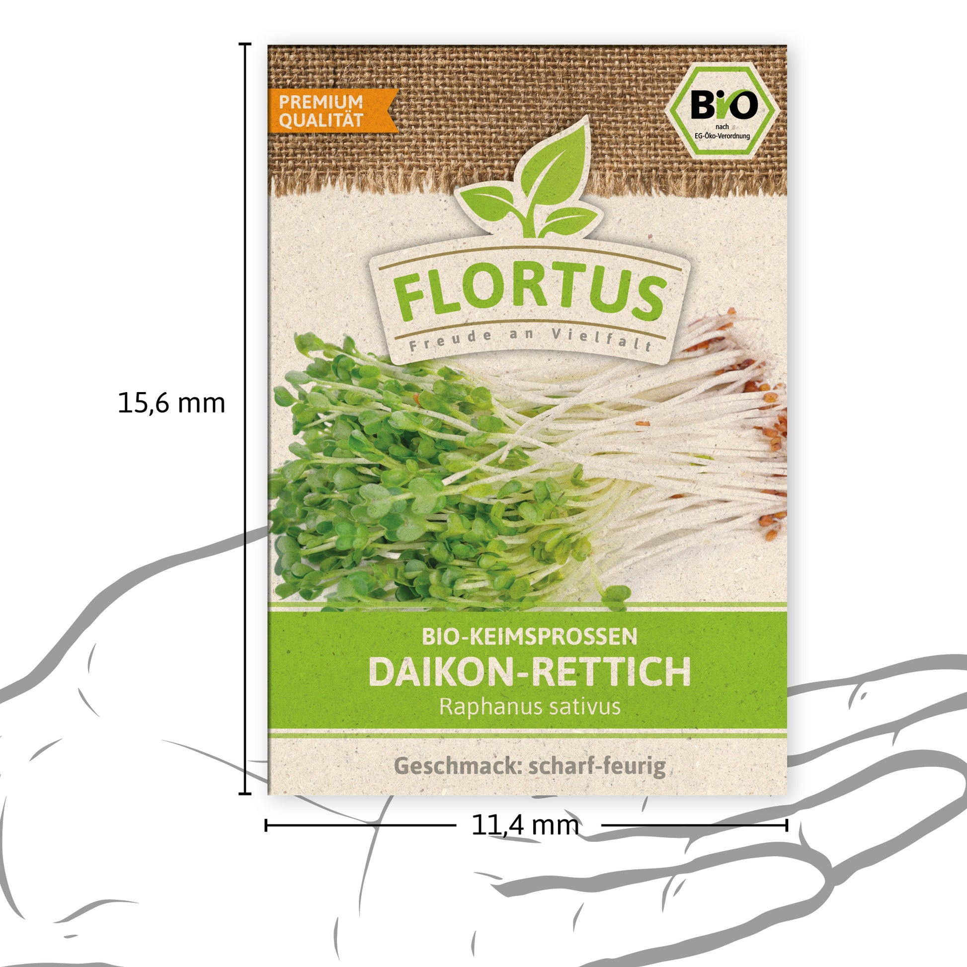  BIO Keimsprossen Daikon-Rettich
