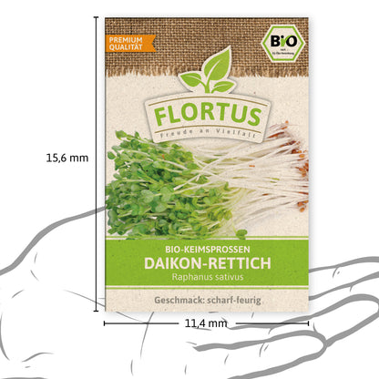  BIO Keimsprossen Daikon-Rettich