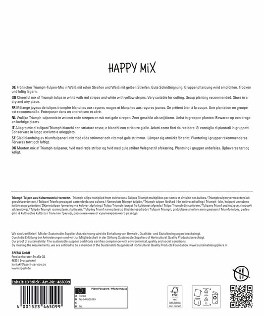  Frühlingsgarten Happy Mix (10 Stück)