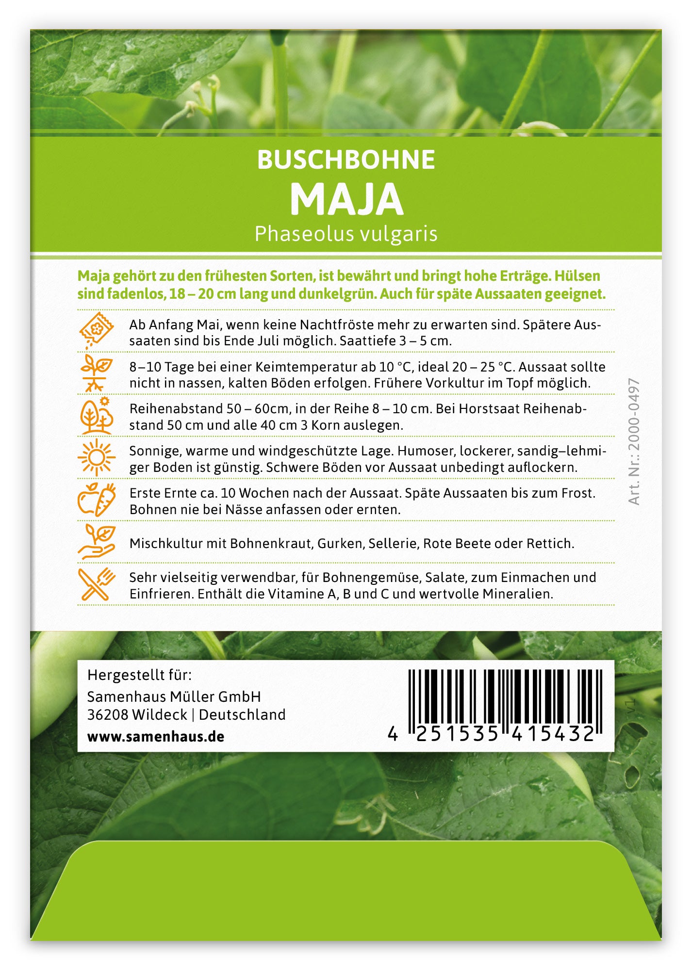  Buschbohne Maja