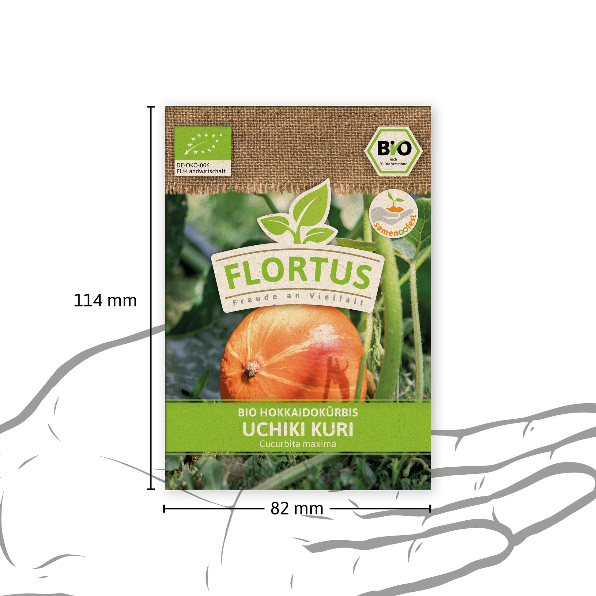  BIO Hokkaidokürbis Uchiki Kuri