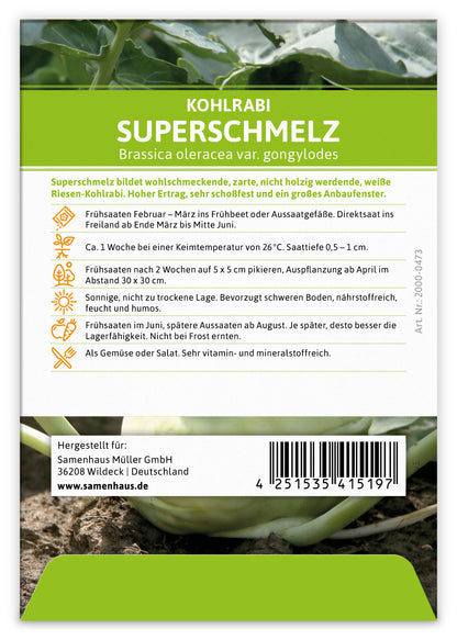  Kohlrabi Superschmelz (100 Stück)