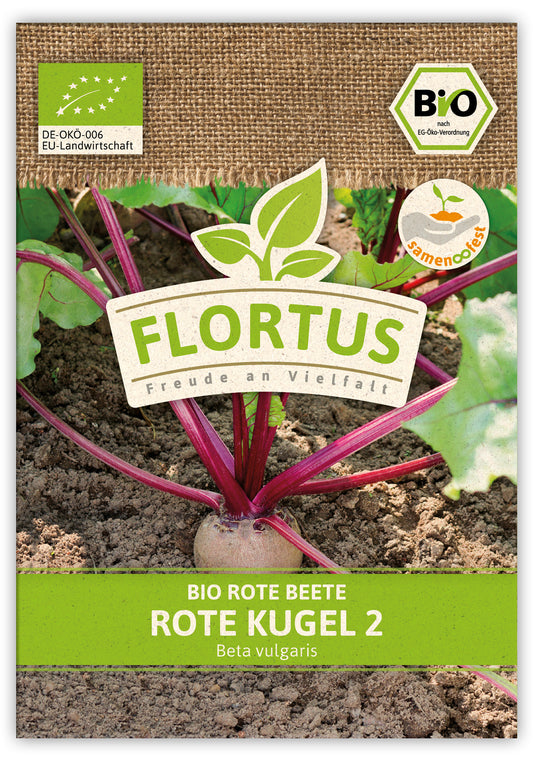  BIO Rote Beete Rote Kugel 2 (100 Stück)