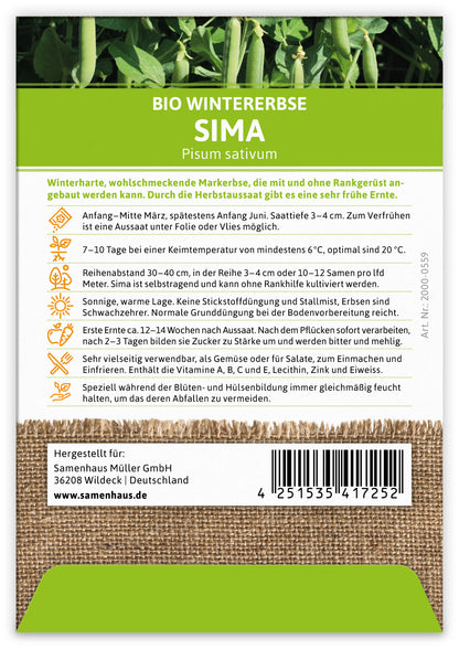  BIO Wintererbse Sima