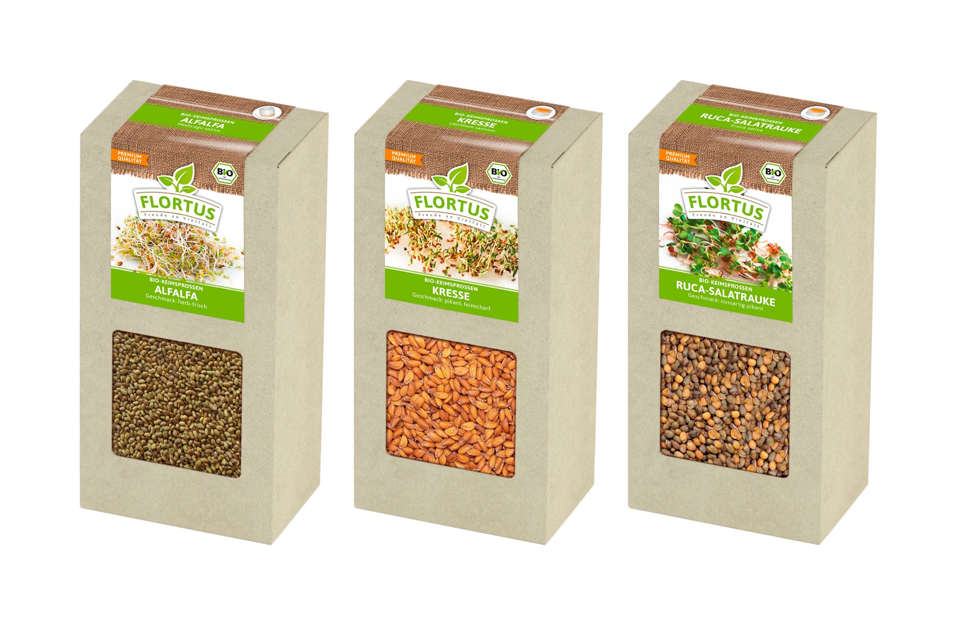  BIO Keimsprossen Set "Einsteiger" Mit 3 Sorten (600 G)