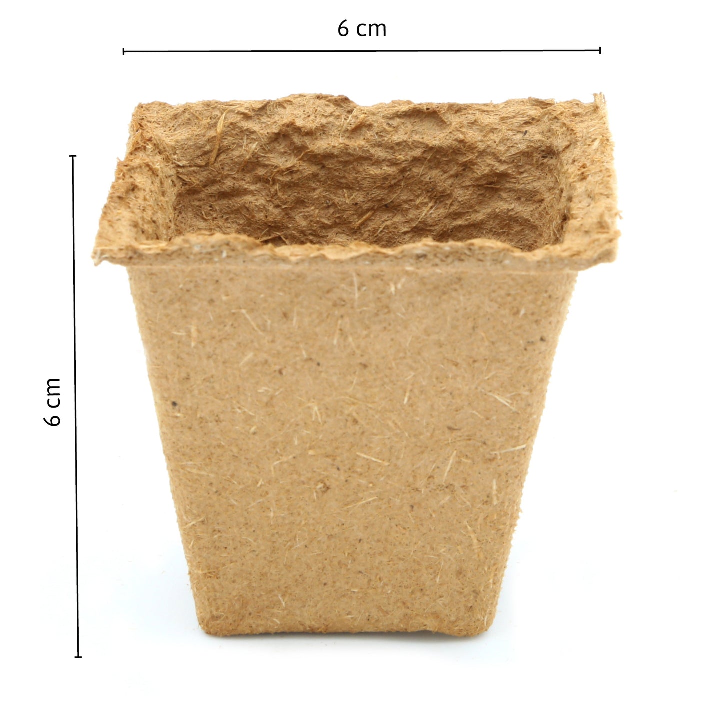  6 X 6 Cm Anzuchttopf Quadratisch Auf Holzfaser Basis