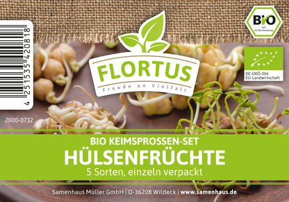 BIO Keimsprossen Set Hülsenfrüchte (6 Sorten)