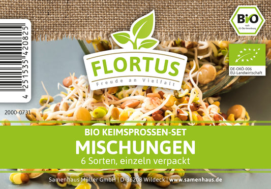  BIO Keimsprossen Set Mischungen (6 Sorten)