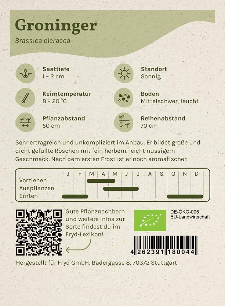  Fryd BIO Rosenkohl Groninger