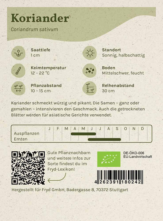  Fryd BIO Koriander