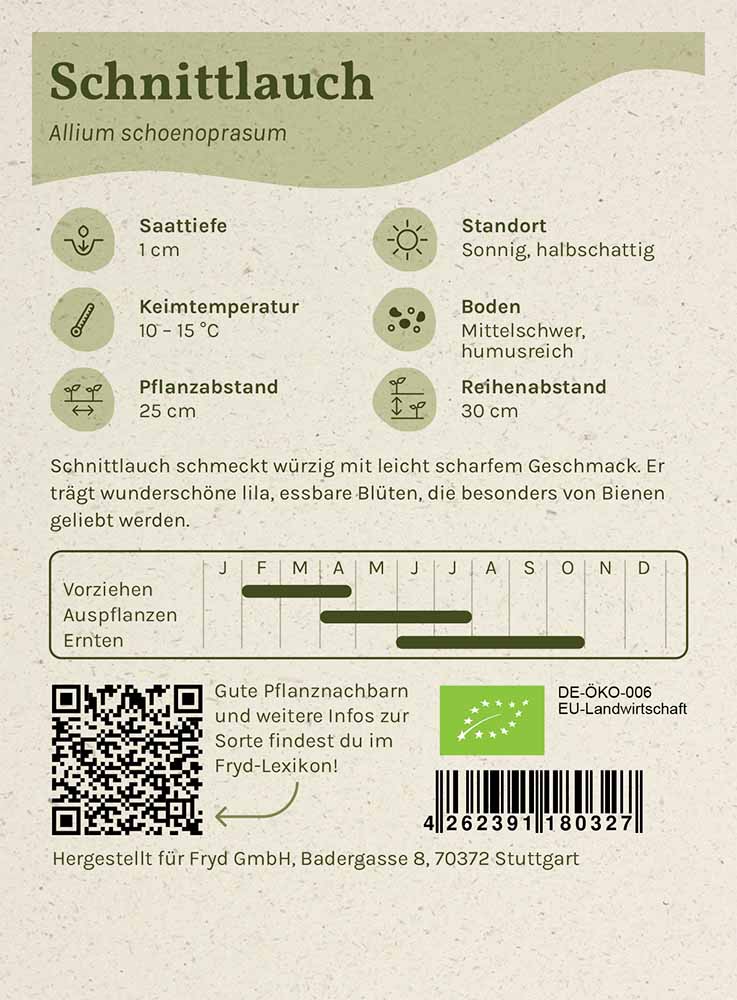 Fryd BIO Schnittlauch