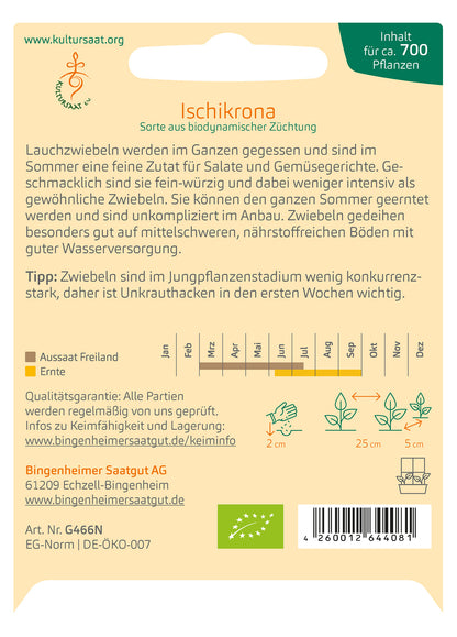  BIO Lauchzwiebel Ischikrona