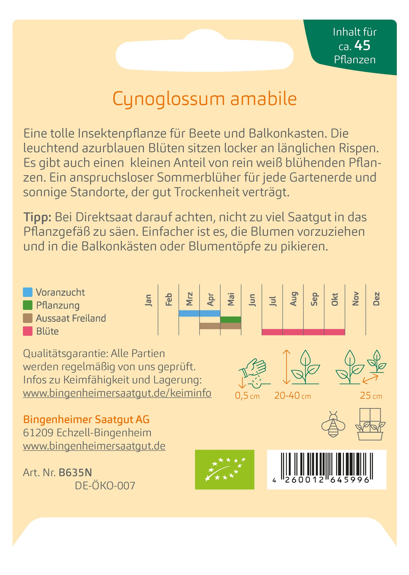  BIO Chinesisches Vergissmeinnicht