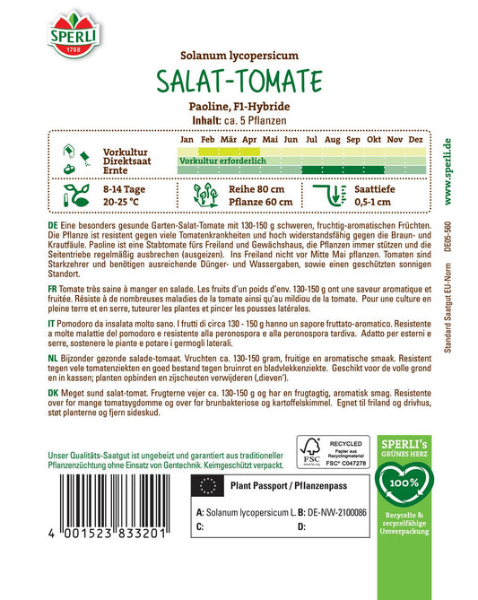  Salattomate Paoline F1