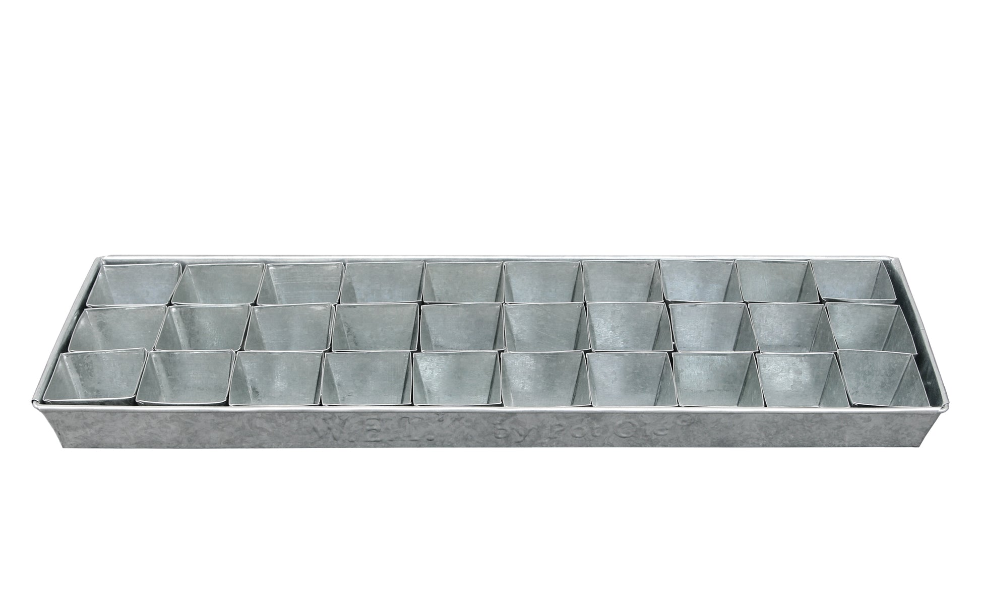  Zinkschale Mit Anzuchttöpfen (30 Stück)