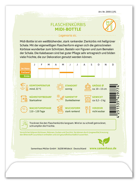  Flaschenkürbis Midi Bottle
