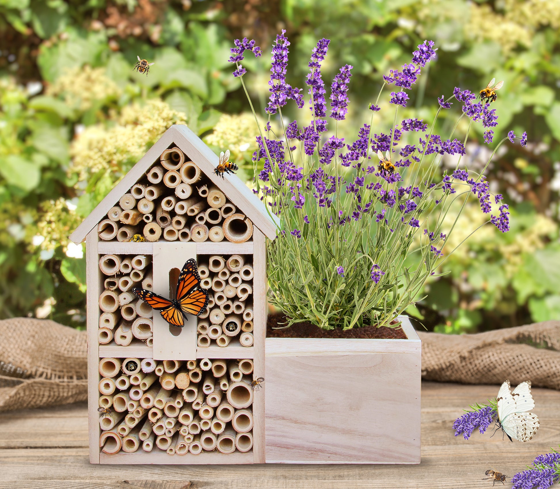  Insektenhotel Lavendel