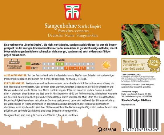  Stangenbohnen Scarlet