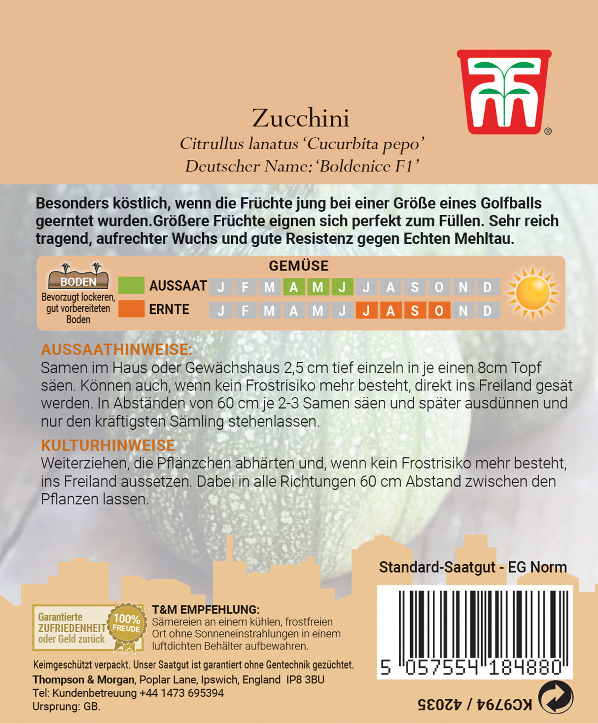  Zucchini Boldenice F1
